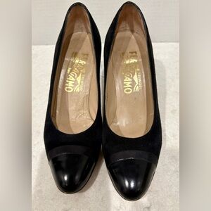 Salvatore Ferragamo Vintage 80’s Black Women's Shoes, size 8